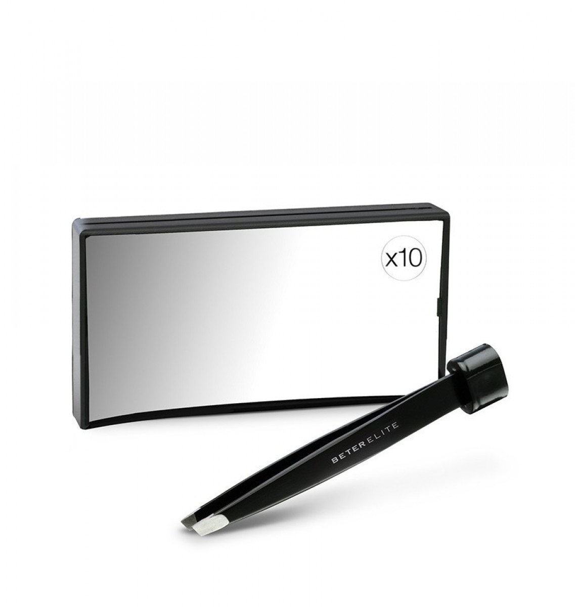 Rectangular mirror x10 with tweezer