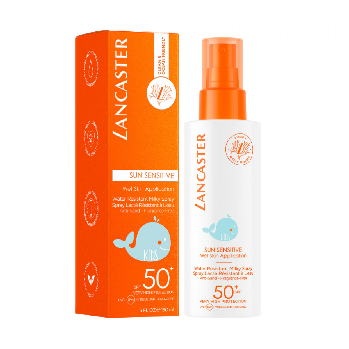 Kids Delicate Skin Water Resistant Milky  Spray Spf 50+
