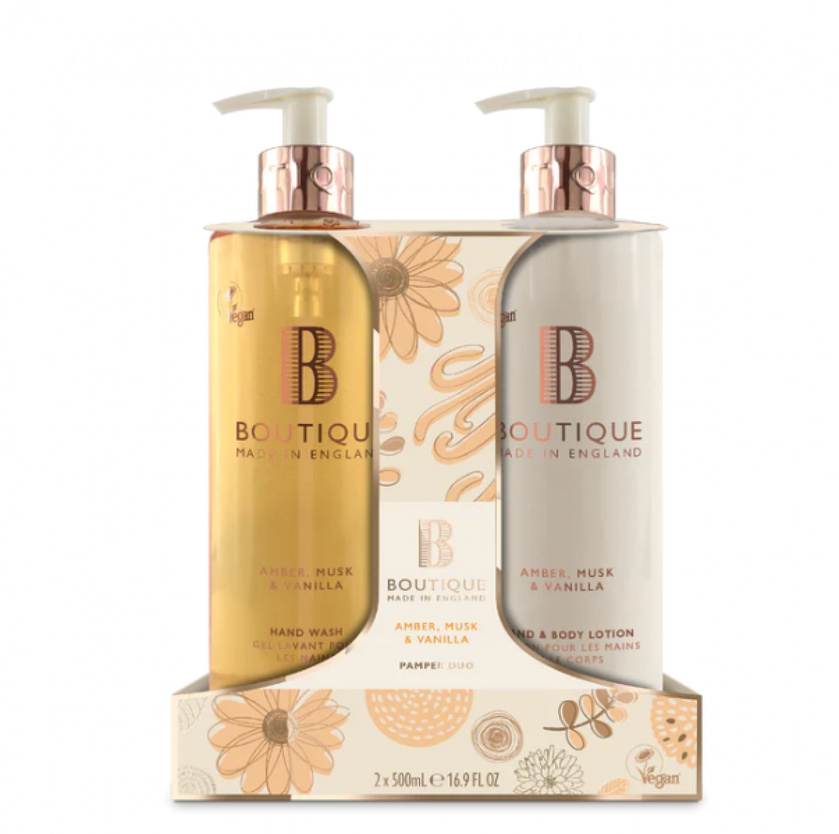 Amber, Musk & Vanilla Hand Care Duo