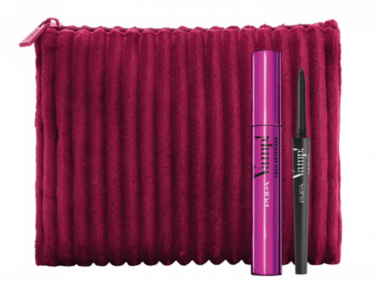 Pupa Pochette Mascara Vamp! Lash Extender + Vamp! Eye Pencil Nera