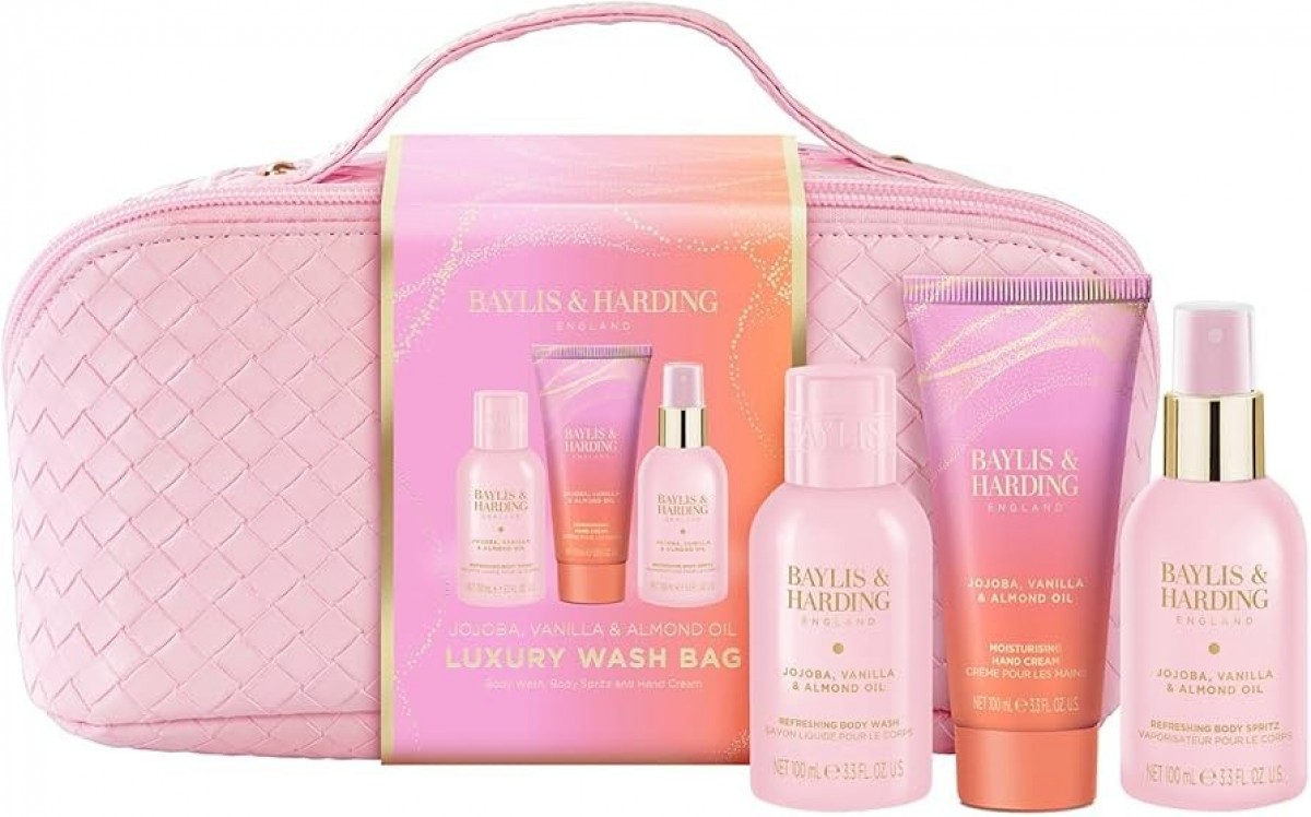 Baylis & Harding Jojoba, Vanilla & Almond Oil Luxury Wash Bag Gift Set