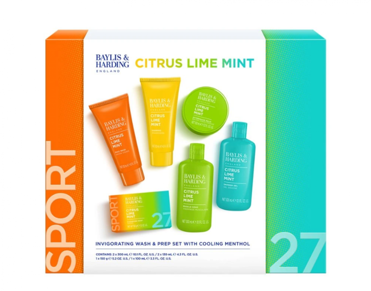 Baylis & Harding Citrus, Lime & Mint Men's Invigorating Shower & Prep Gift Set