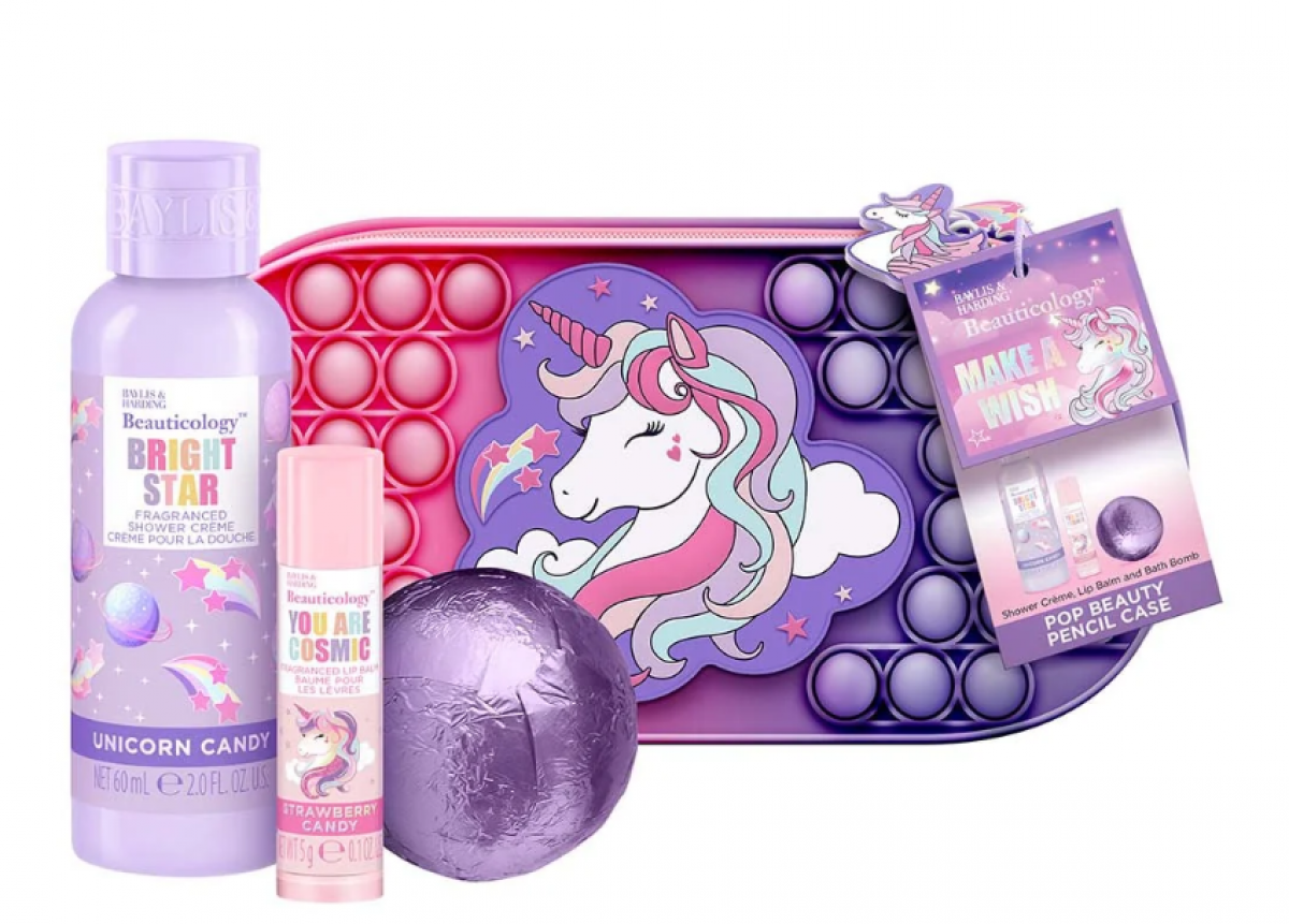 Baylis & Harding Beauticology Cosmic Unicorn Pop Beauty Pencil Case Gift Set