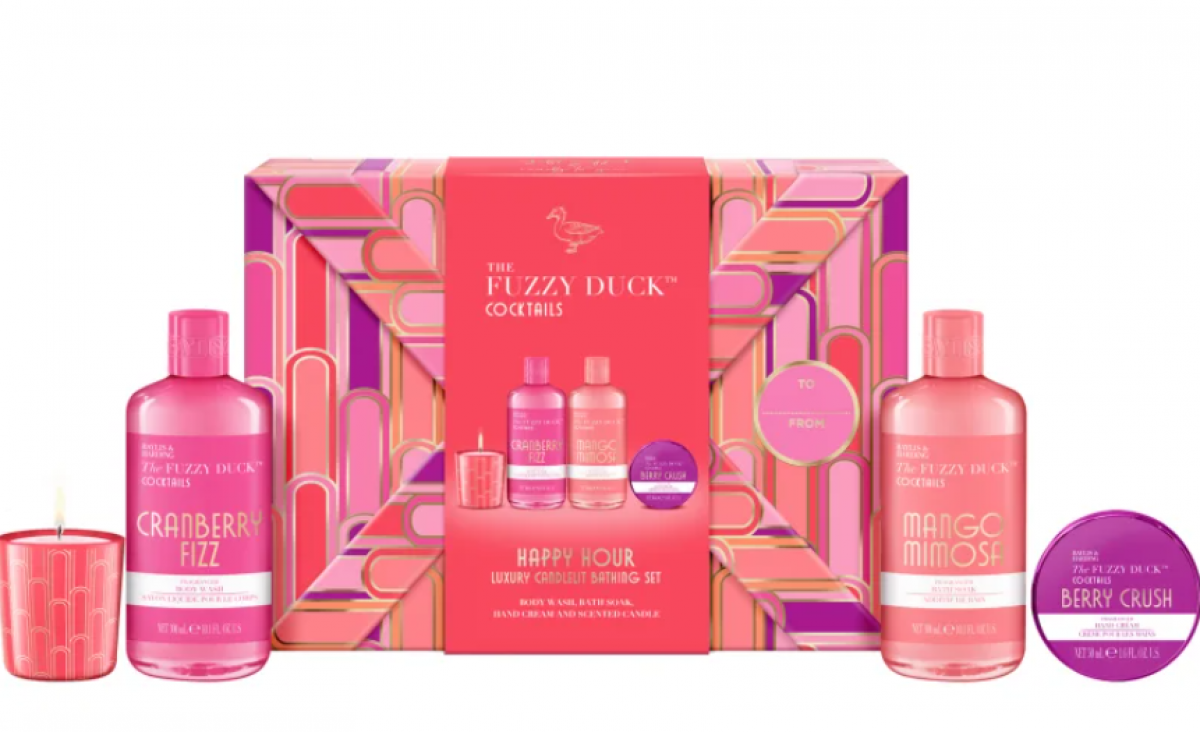 Baylis & Harding The Fuzzy Duck Cotswold Cocktails Luxury Candlelit Bathing Gift Set