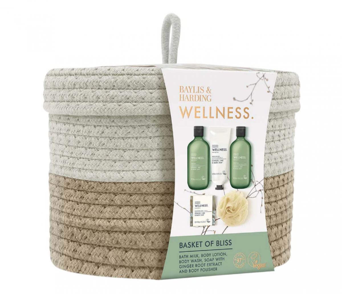 Baylis & Harding Wellness Basket Of Bliss Gift Set