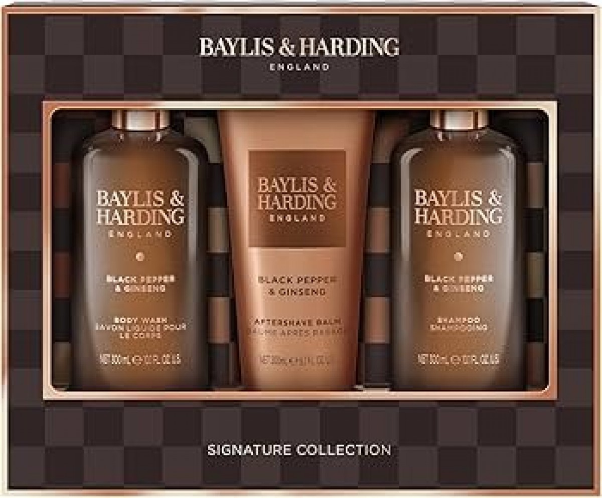Baylis & Harding Black Pepper & Ginseng Men's Luxury Mini Trio Gift Set