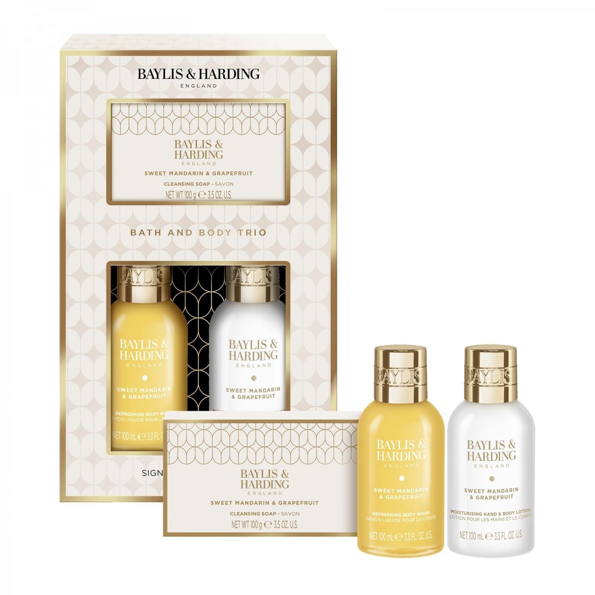 Baylis & Harding Sweet Mandarin & Grapefruit Pamper Body Trio Gift Set