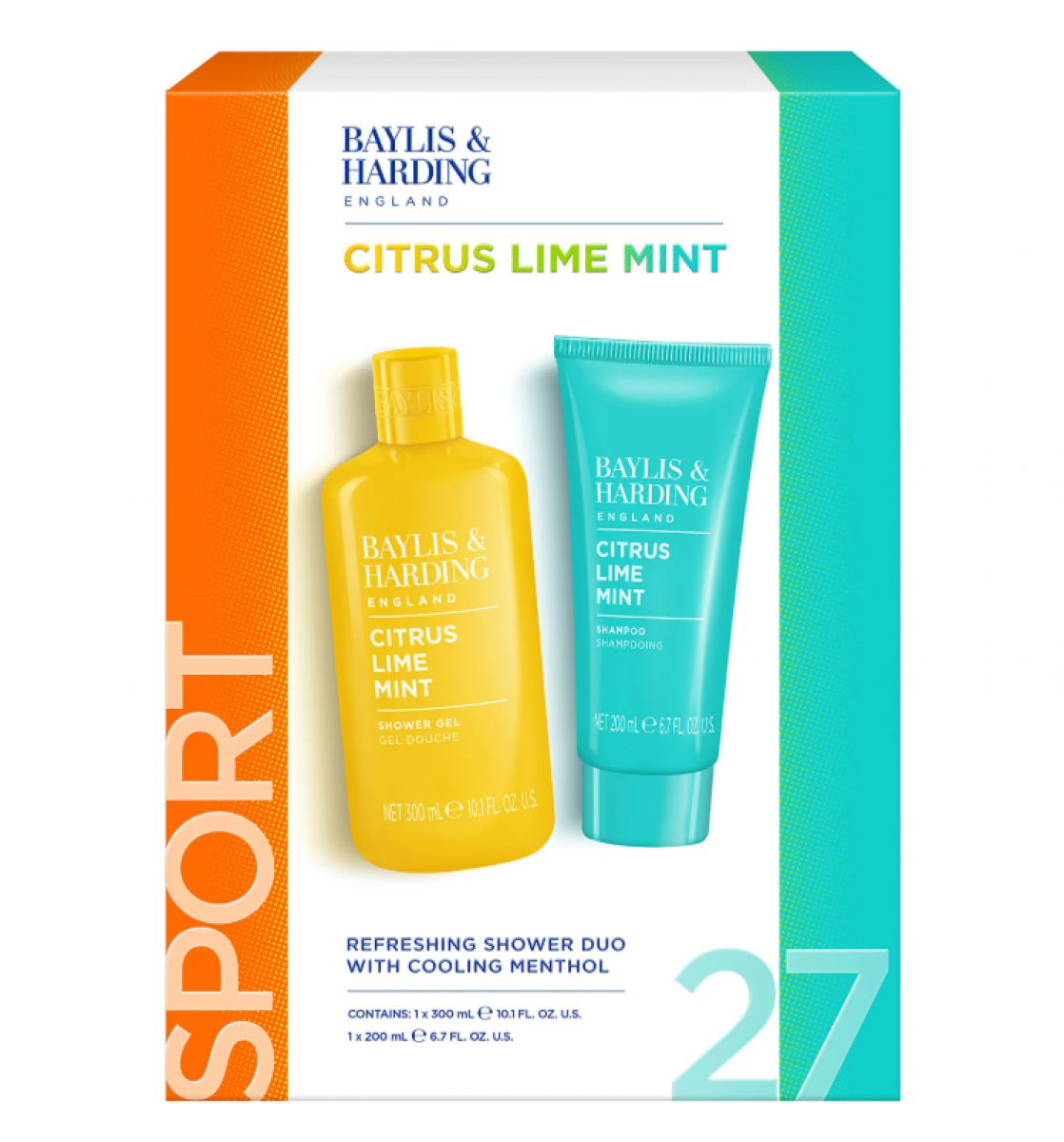 Baylis & Harding Citrus, Lime & Mint Men's Refreshing Shower Duo Gift Set
