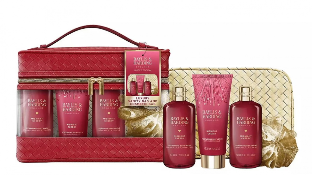 Baylis & Harding Midnight Cherry Bags Of Beauty Gift Set