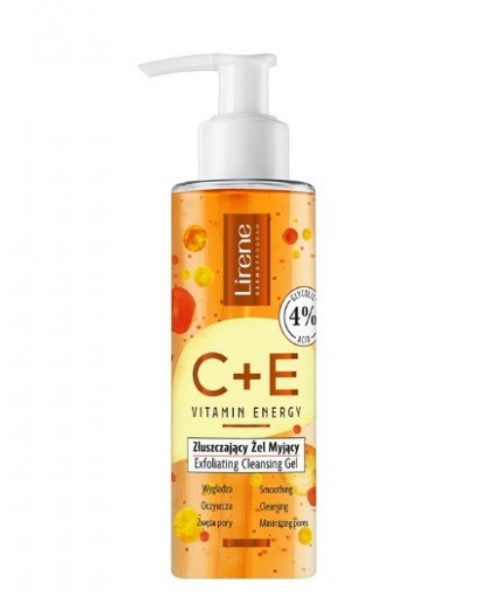 Lirene C+E Vitamin Energy exfoliating face wash gel