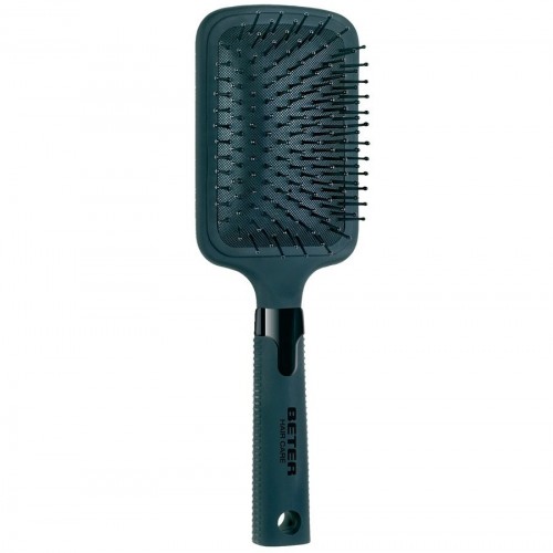 Paddle cushion brush, nylon pins with protective tip