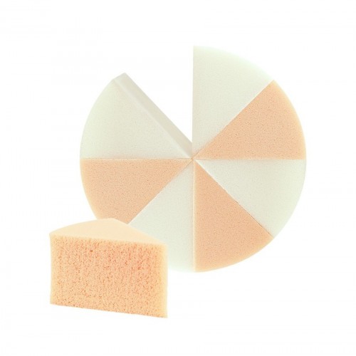 Wedged make up foundation sponge, latex