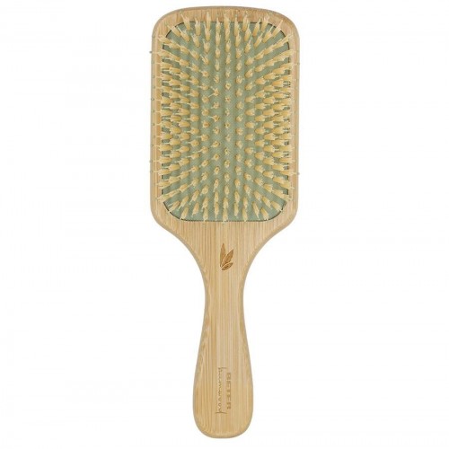 Paddle cushion brush. Bamwood