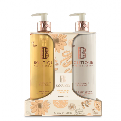 Amber, Musk & Vanilla Hand Care Duo