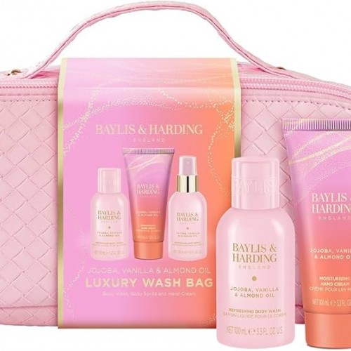 Baylis & Harding Jojoba, Vanilla & Almond Oil Luxury Wash Bag Gift Set