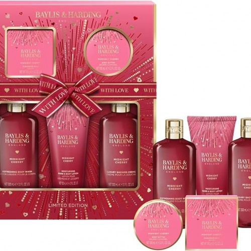 Baylis & Harding Midnight Cherry Perfect Pamper Gift Set
