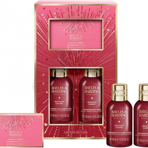 Baylis & Harding Midnight Cherry Make Me Sparkle Bathing Gift Set