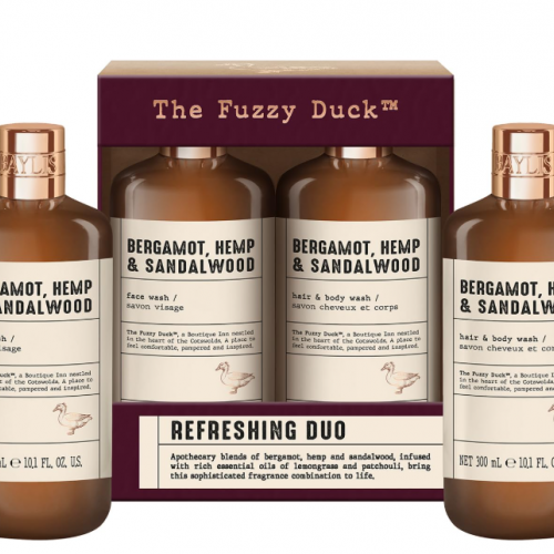 Baylis & Harding The Fuzzy Duck Bergamot, Hemp & Sandalwood Men's Refreshing Duo Gift Set