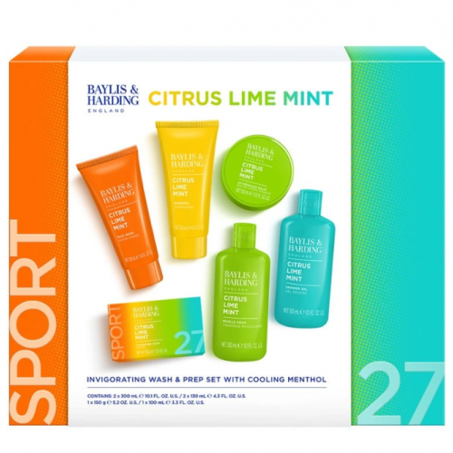 Baylis & Harding Citrus, Lime & Mint Men's Invigorating Shower & Prep Gift Set