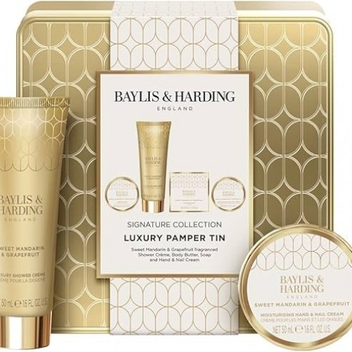 Baylis & Harding Sweet Mandarin & Grapefruit Luxury Pamper Tin Gift Set