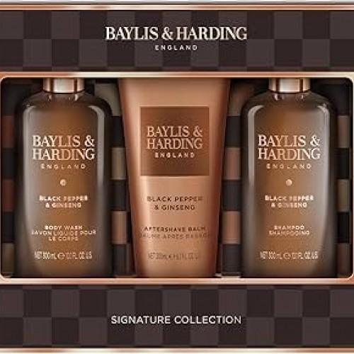 Baylis & Harding Black Pepper & Ginseng Men's Luxury Mini Trio Gift Set