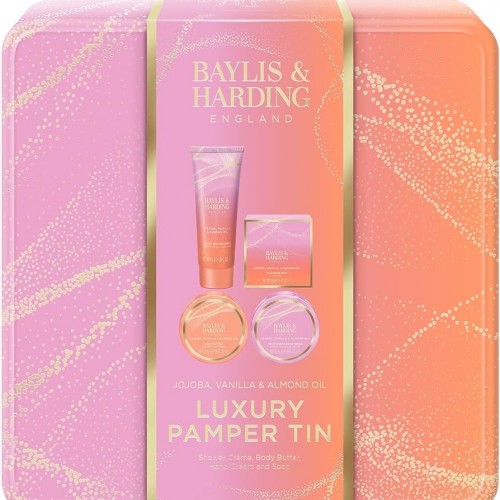 Baylis & Harding Jojoba, Vanilla & Almond Oil Luxury Pamper Tin Gift Set