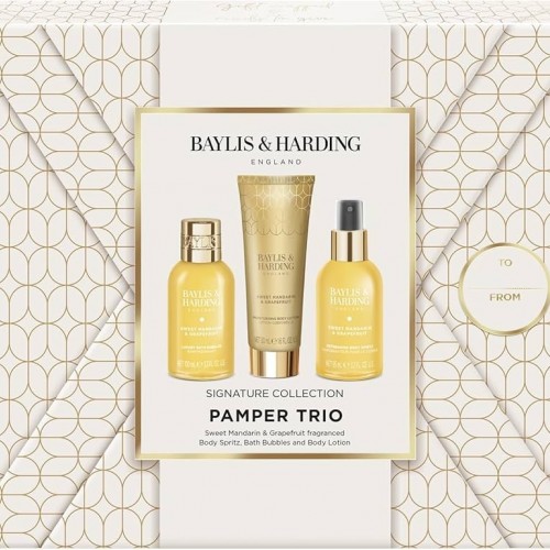 Baylis & Harding Sweet Mandarin & Grapefruit Gift Wrapped Pamper Trio Gift Set