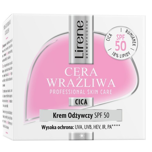 Lirene CERA WRAZLIWA Krem odżywczy SPF 50