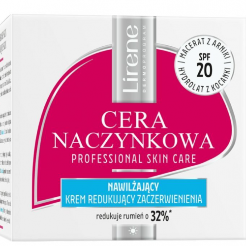 Lirene Capillary Skin Moisturizing day cream reducing redness SPF 20